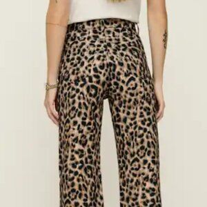 Reformation Animal Print High Rise Jeans